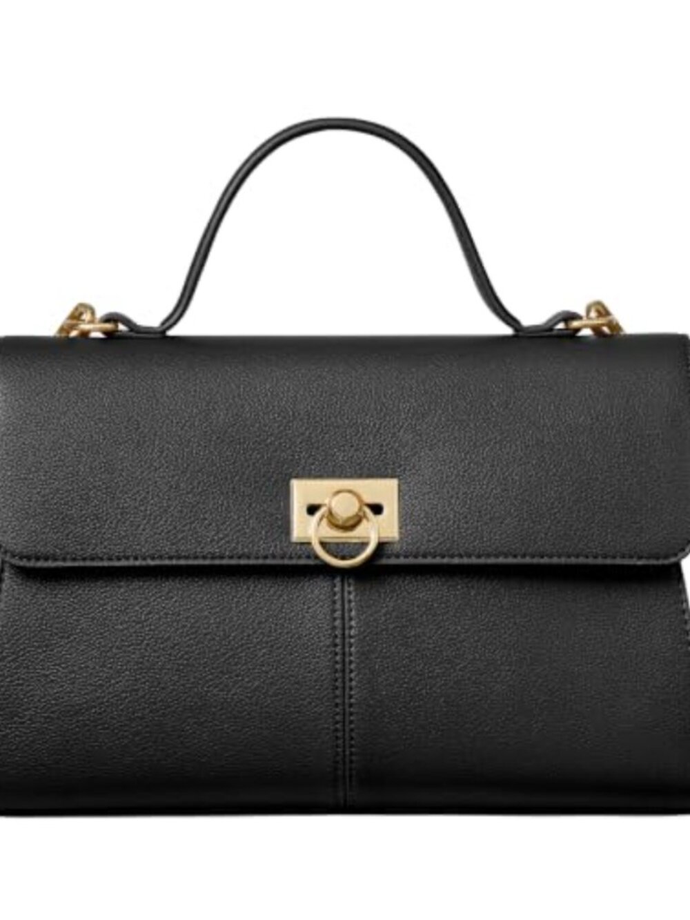 PU Leather Crossbody Satchel Top-Handle Handbag